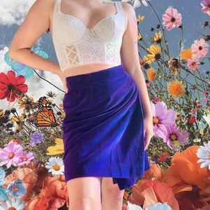 YVES SAINT LAURENT VELVET SKIRT